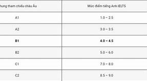 Bằng B1 Tiếng Anh Tương Đương Ielts